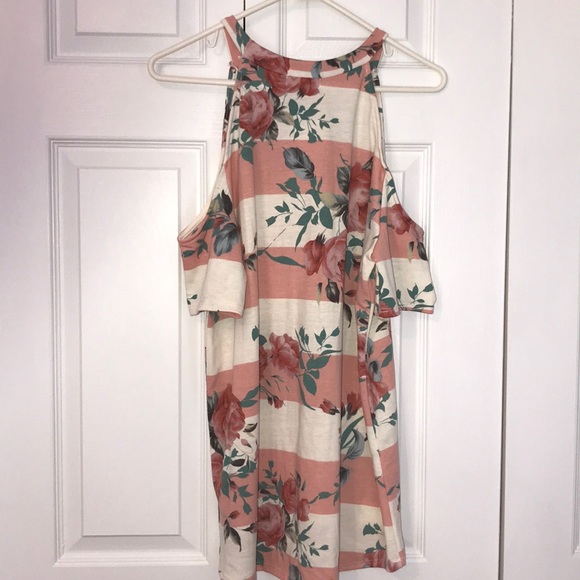 Cotton Bleu Cold Shoulder Top - Picture 2 of 5